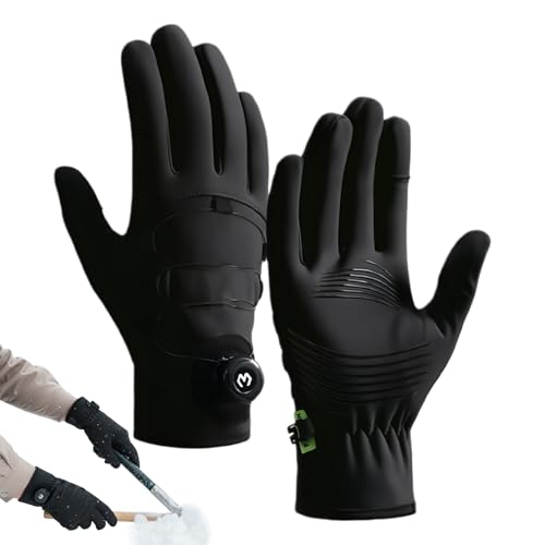 Generisch Guantes cálidos para moto para hombre – Manoplas cálidas a prueba de viento | Guantes de invierno impermeables - para clima frío al aire libre esquí motociclismo Ciclismo Senderismo