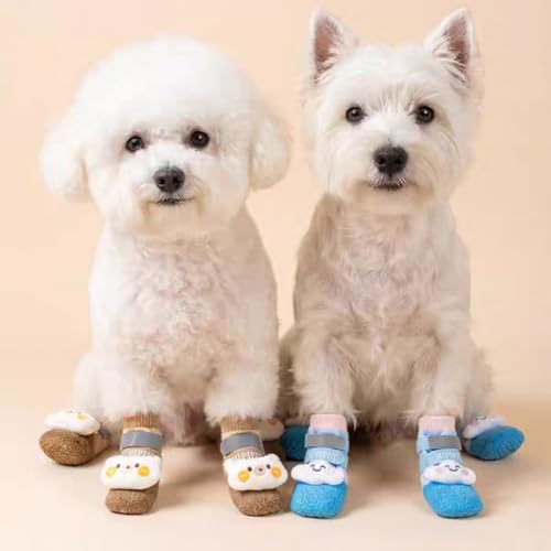 Chaussures pour chien de petite taille M imperméables et bottines de protection marron - 14