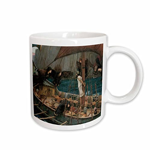 3dRose Ulysses and the Sirens by John William Waterhouse 15oz Mug
