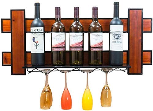 Porte-verres à vin mural et étagère en bois : le cadeau idéal pour amateurs de design