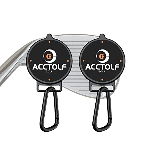 ACCTOLF 2 Pack Magnetic Golf Towel Clip, Magnetic Clip for Golf Towel, Golf Cart, Clubs or Golf Hub...
