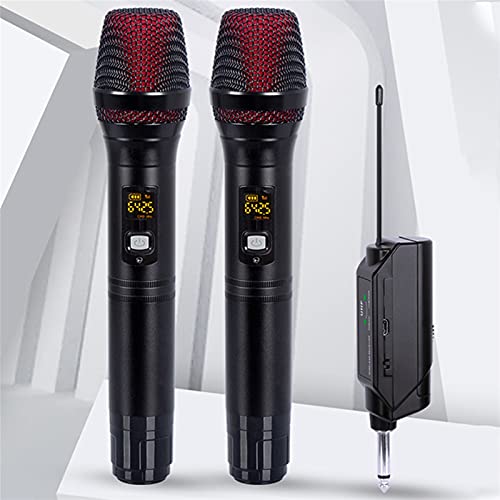 Karaoke Microfoon, Dual Metal Handheld Microfoon Professionele Dynamische Microfoon AA Batterijen met oplaadbare… - Image 7