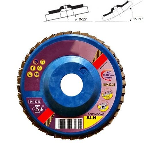WORKPRO Dischi Abrasivi A Lamelle - 10 Pezzi, Grana 40, &Oslash;125mm, Per Smerigliatrice