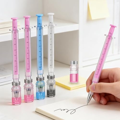 Stylo gel seringue rétractable et amusant pour une écriture fluide au quotidien - 2