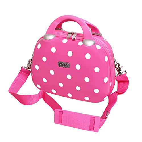Preisvergleich Produktbild Karry Hartschalen Kosmetikkoffer Handgepäck Beauty Case Schminkkoffer Beautycase Schmuckkoffer Kosmetiktasche Rosa