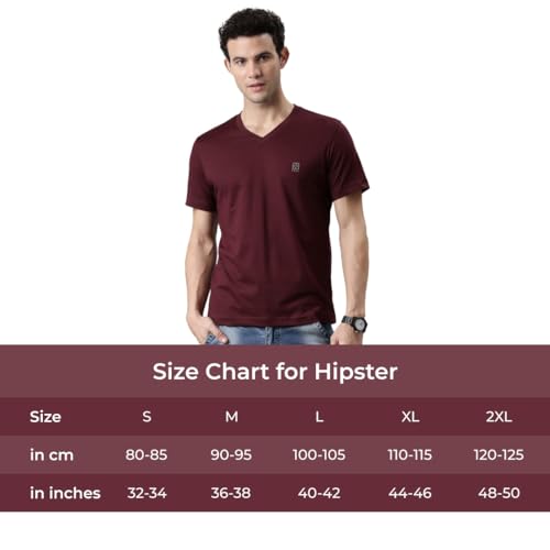 Image of F A S O Mens Organic Cotton V-Neck T-Shirt