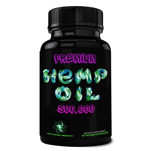 Advanced Bionetix True Hemp Oil Capsules with Omega 3, 6 & 9, 60 Count
