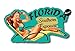 Darknalia - Florida Pinup Girl Southern Exposure Vintage Style Travel Decal Sticker - Pick Your Size (4 x 2.3 inch)