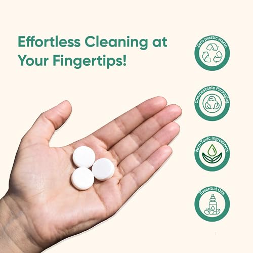 Eco-Friendly and Sustainable All-Purpose Refill Tablets | 8-Pack | Lemon Grass Scent | Natural Cleaning Solution for Home with Certified Compostable Packaging - Image 7
