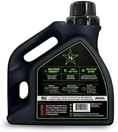 Liquid Laundry Detergent 5 in 1 Sport + Everyday with World-Class Odor Control, Advanced 7 Enzyme System for Stains. Juniper Scent (100 Oz)