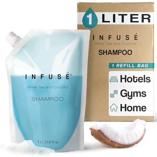 INFUSÉ 1L Shampoo Refill Bag White Tea & Coconut