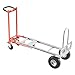 VEVOR 4 in 1 Hand Truck, 1000 lbs Load Capacity for 4-Wheel Mode, Convertible Hand Truck Dolly with Non-Slip Handle & Wheels, Aluminum Alloy Portable Trolley Dolly for Moving Home, Office, Warehouse