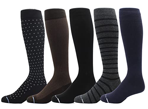 Image of Dr. Motion Compression Socks For Men & Women BEST Graduated Athletic Fit For Walking, Hiking, Running, Nurses 5 Pairs