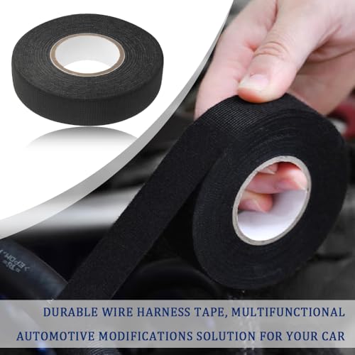 Image of 2Pack 50FT x 3 /4 inch Car Wire Harness Tapes,Multifunctional Car Tape Winding Dashboard & Computer Harnesses Cables,Universal Cloth Automotive Tape Car Accessories for Cars,Trucks