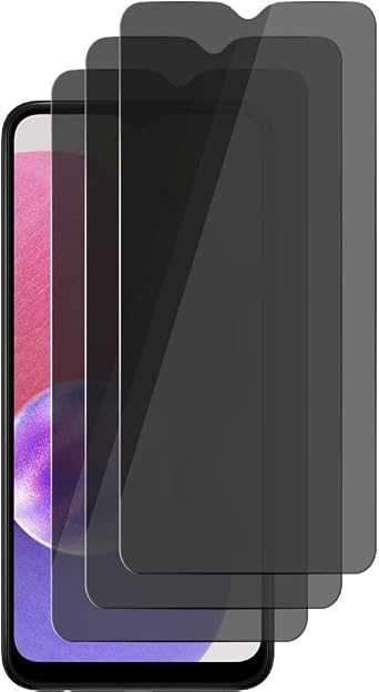 3 Pack Privacy Screen Protector For Samsung Galaxy A02 / A02s / A03 / A03s / A03 Core / A04 / A04s / A12 / A13 5G 4G / A32 5G Anti Spy Private Tempered Glass
