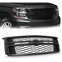 Front Honeycomb Bumper Grille Grill Compatible with 2015-2020 Chevy Tahoe/Suburban,Replacement for 84724083 23320672 23156311
