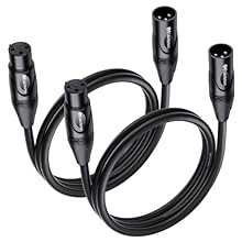 【Professional XLR Audio Cable】This XLR cable is designed for microphones, mixers, preamps, audio interfaces, powered speakers, and recording equipment with 3-pin XLR ports. A practical choice for XLR microphone cables, XLR leads, mic lead setups, stu...