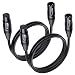 Cable Matters 2-Pack Premium XLR to XLR Microphone Cable 3 Feet