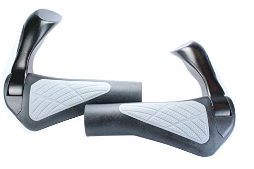 Hafny Ergonomic Lock-On Handlebar 130Mm Grips With Bar End, Bike Grips (Comfy) #TOP2