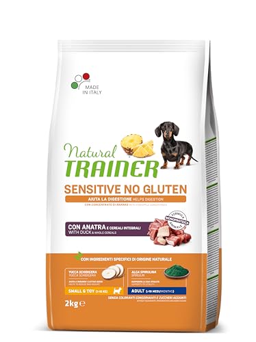 Natural Trainer Sensitive No Gluten Futter für Erwachsene Hunde mit Ente - 2 kg