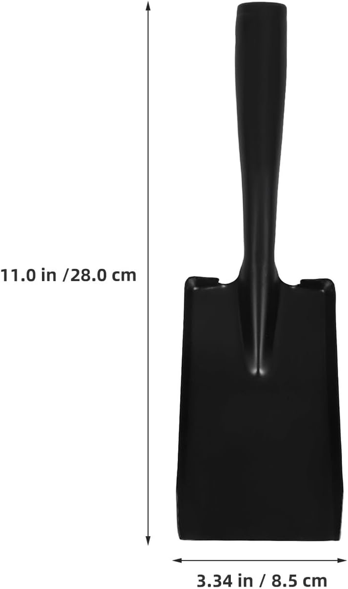 2pcs Fireplace Ash Scoop and Coal Shovel Set, Small Manganese Steel Ash Sweep Shovels for Outdoor Gardening, BBQ, and Fire Pit Cleaning Tools