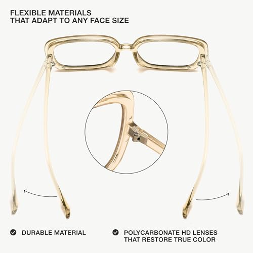 Image of miyya Blue Light Blocking Glasses for Women, Blue Light Glasses for Women Oversized Fashion Glasses