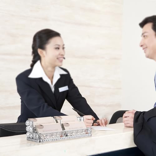 Porte-cartes de visite en métal support de présentation pour bureau