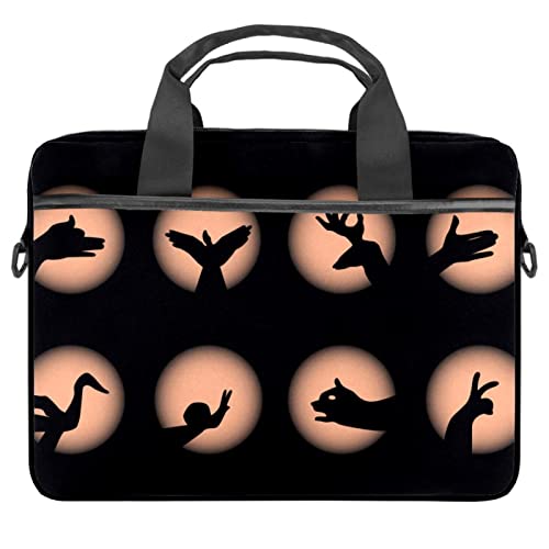 Sacoche à bandoulière élégante pour PC portable 14.5" avec finitions soignées motif écailles