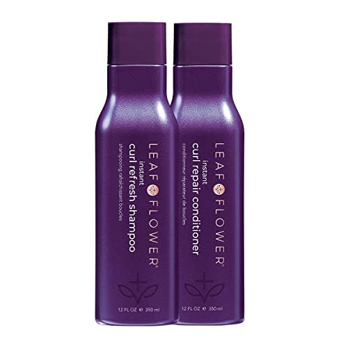 Leaf and Flower Curl Refresh Shampoo and Conditioner 12oz duo