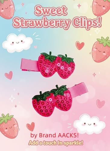 AACKS Clips de Pelo Fresa para Niñas Accesorios para el Cabello miniatura 5