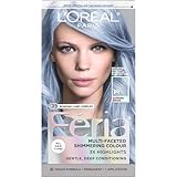 L'Oreal Paris Feria Multi-Faceted Shimmering Permanent Hair Color, 411 Sapphire Smoke (Smokey Blue)