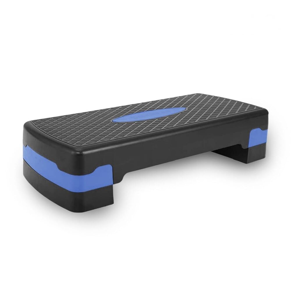 Stepper for Exercise at Home| Adjustable Home Gym Exercise Sports & Fitness Aerobic Stepper with Height Adjustments (Blue-Black)-image-1