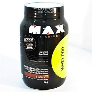 WHEY PRO CONCENTRADO (1KG) - MAX TITANIUM - Morango