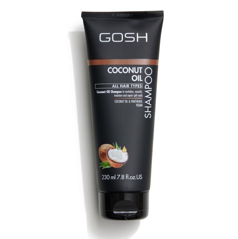 GOSH Coconut Oil Hair Shampoo for All Types of Hair 230 ml, 230 ml (Pack of 1)