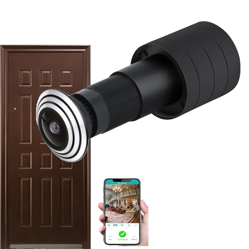 Caméra de Visionnage de Porte HD 1080P, Caméra Judas de Porte Grand Angle de 150 Degrés, Caméra Judas USB WiFi à Distance HD à Distance pour la sécurité de la Maison, du Bureau