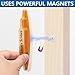 moonoom 4 Pcs Stud Finder Magnet, Powerful Magnetic Stud Detector, Compact Wall Metal Finder Tool for Drywall Construction Marking and Mounting