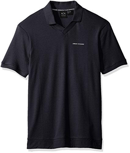 A|X Armani Exchange Men's Ax Logo V Neck Polo