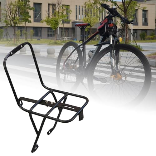 LOVIVER Fahrrad-Frontträger, Gepäckablage, Gepäckträger, Metall-Gepäckträger, Kofferraum-Halter für Picknick, Fernradfahren, Faltrad, V-Typ-Bremse