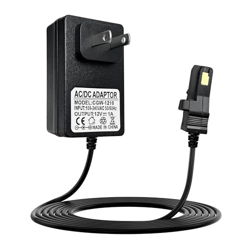 12V Power Wheels Battery Adapter charger for Fisher-Price 12V Ride-On Toys, Barbie Jeep, Ford Raptor, Dodge, Dune Racer 6.6FT Power Cord with LED Indicator, Compatible with Gray & Orange Top Batteries