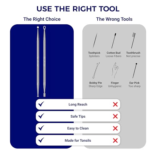 Oravix Metal Tonsil Stone Pick