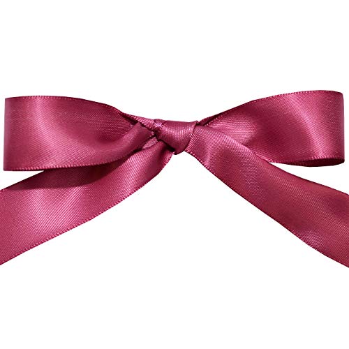Image of Morex Ribbon 08822 /50-174 Double Face Satin Ribbon, 7 /8 inch x 50 Yd, Victorian Rose