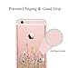 Unov Case Compatible with iPhone 6s Plus iPhone 6 Plus Case Clear with Design Soft TPU Bumper Shock Absorption Slim Embossed Pattern Protective 5.5 inch (Flower Bouquet)