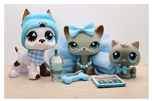 ALAZ SKK LPS Pets LPS Great Dane 577 Dog LPS Shorthair Cat 391 47 Kitten Figure with Accessories Lot Kids Girls Boys Gift