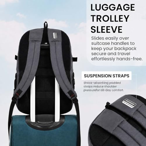 Image of HOT SHOT PHANTOM-X,Detachable Key Ring,Trolley sleeve,Suspension straps,laptop backpack for men|office bag for men|college bag |laptop bag,32 L for men & women