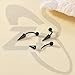 ZS 18Pcs 16G Spike Eyebrow Piercing Jewelry, Curved Barbell Vertical Labret Lip Rings, Spike Tragus Helix Earrings Rook Nose Bridge Rings for Women Men (Black,Curved)