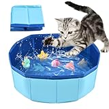 LQTSLFM Piscina Gatos, Piscina Perros y Gatos, Piscinas Plegable Gatos,...