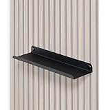 ottostyle.jp 吸音ウッドパネル専用 ウォールシェルフ 【40cm/1枚】 スラットウォール ウォールパネル リブウッド 飾り棚 ウォールデコ 壁面 防音ボード 追加オプション ディスプレイシェルフ スチール棚 DIY 模様替え インテリア おしゃれ シンプル 簡単取付 小物置き