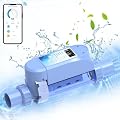 Salt Chlorine Generator - Up to 26,000 Gallons Pool, Saltwater Pool System with Smart Digital Panel, Blue, 3 Years USA Warranty