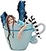 Ebros Gift Amy Brown Teacup Latte Coffee Drunk Fairy Figurine Fantasy Mythical Faery Magic Watercolor Collectible Decor Statue Gift Ideas for Women Teen Girls Fairy Garden DIY Art Centerpiece
