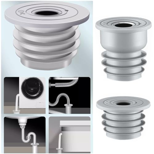 RecDec 2 Pack Washing Machine Drain Hose Seal Plug Odor-Free Silicone Sealing Stopper Cover Cap for Washer Drainage Plumbing Pipe Hole Dishwasher Sewer Blunder Laundry Room Bathroom Kitchen - Image 5